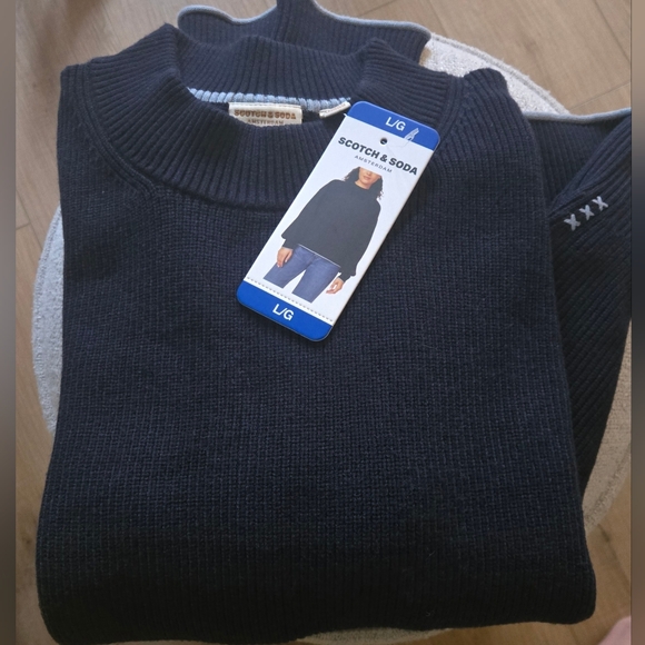 🥊Scotch & Soda Deep Blue Mockneck Sweater - Picture 5 of 5